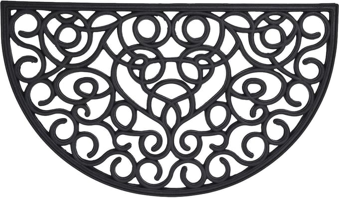 Luance Cozy Step Deurmat - anti slip - half maan - natuur rubber - 75 x 45 cm - buiten - schoonloopmat