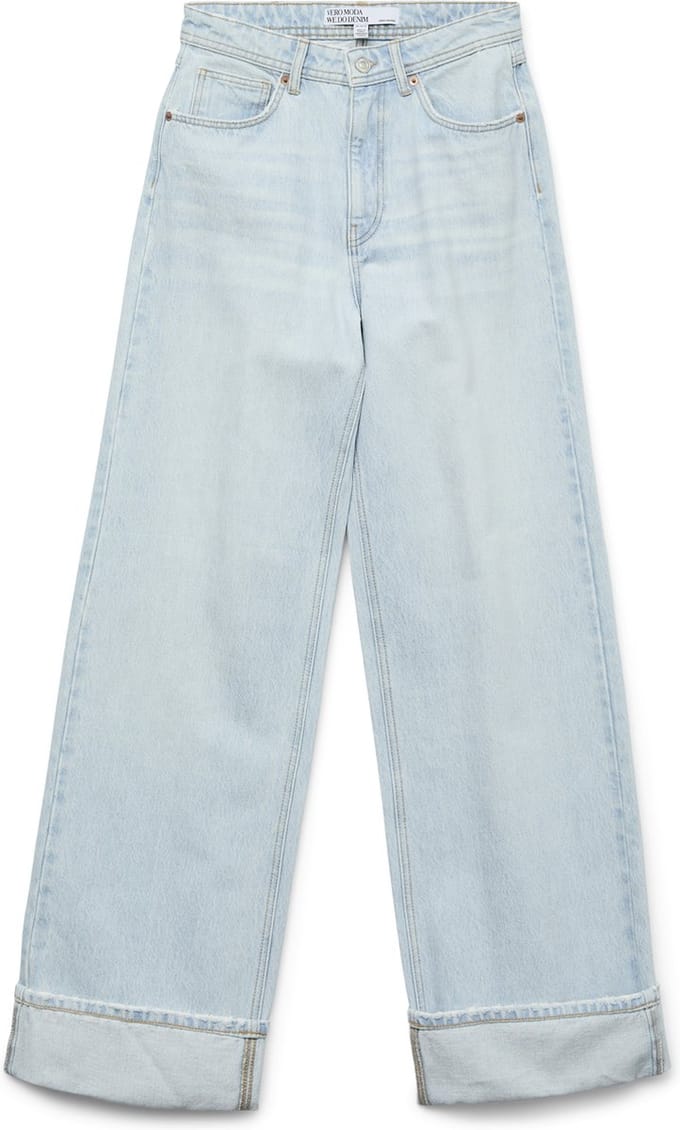 VERO MODA - VMKATHY SHR WIDE FOLD UP DNM JEAN LI3168 - Dames - Jeans