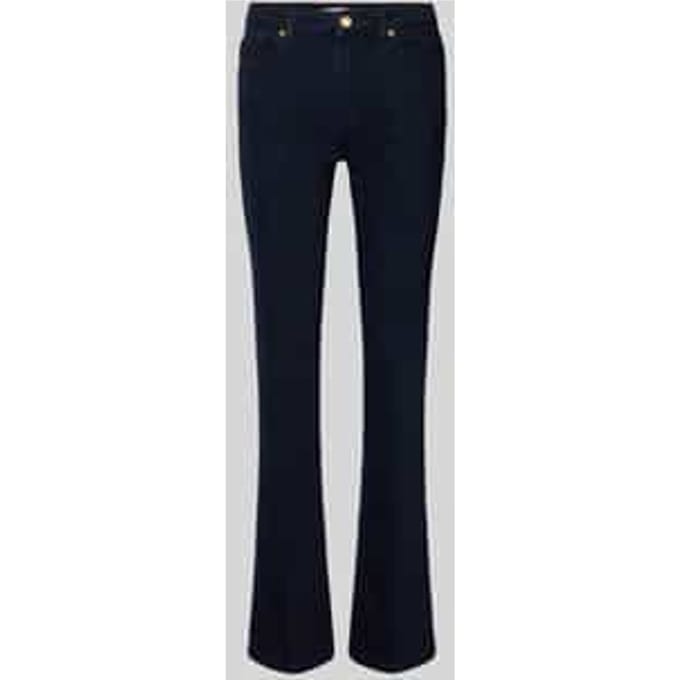 Regular fit bootcut jeans van katoenmix