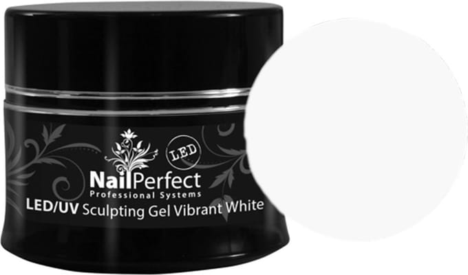 NailPerfect LED/UV Sculpting Gel Vibrant White - 14gr