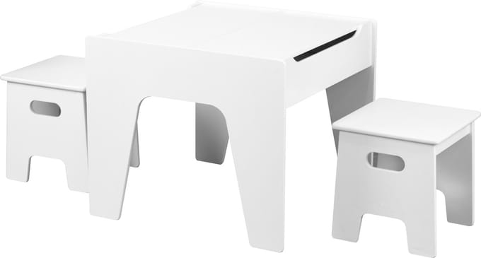 Kindertafel met krukjes en opbergruimte - bouwtafel speeltafel tekentafel kinderen