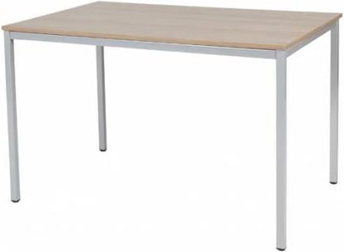 Bureautafel - Domino Basic 120x80 Havana Kersen - alu frame
