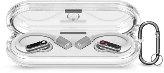 kwmobile Earphones Case for Nothing Ear (Open) Case - Clear TPU Silicone Earbuds Cover - Transparent