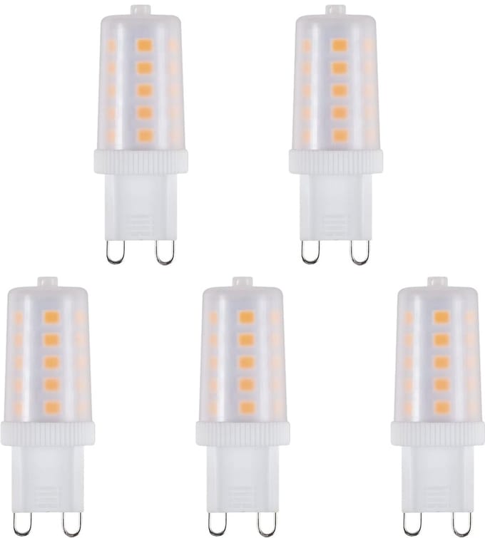 SPL G9 LED Lamp 3W - Warm Wit - 320lm - LED Buislamp T17 - Mat - 5 Stuks - 2700K - 230 Volt