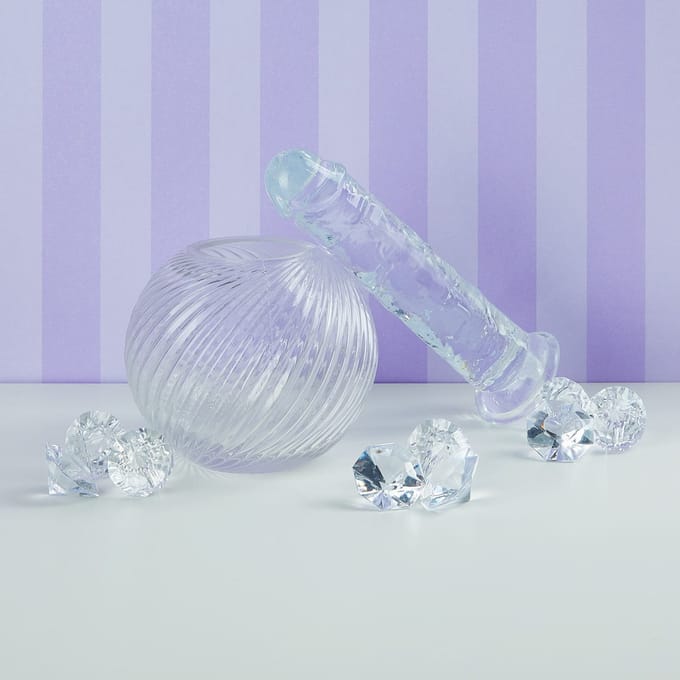 EIS transparante natuurlijke dildo (17 cm)