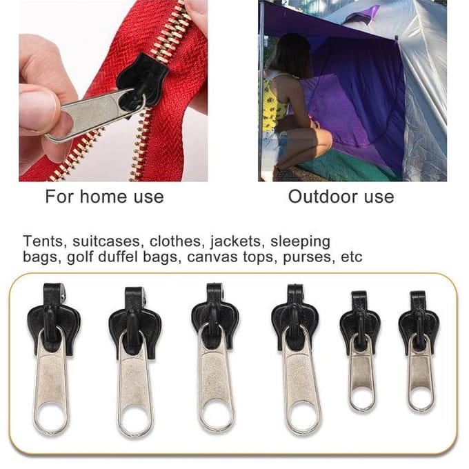 Klikbare Rits Schuiver, Rits Sluiting, Zlideon Rits Schuiver, Metalen Ritsen Kit
