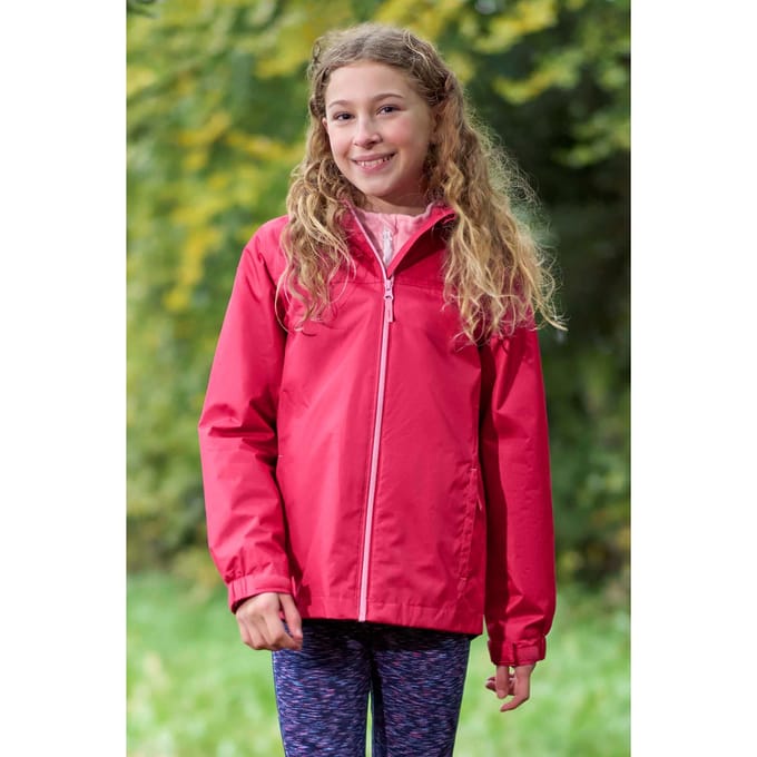 Mountain Warehouse Torrent waterdichte jas voor kinderen (Donkerroze)
