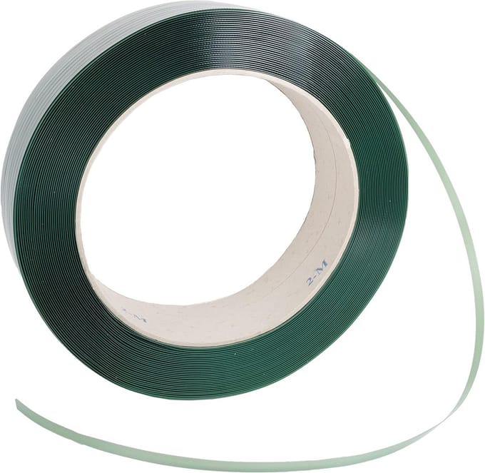 PET polyester omsnoeringstape 12,5 mm x 0,60 mm x 2500 m treksterkte 280 kg per rol