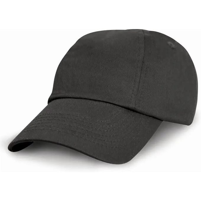 Result Junior Low Profile Cotton Cap RH18J - Black - One size