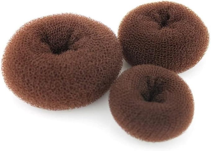 Haar Donut Kussen - Knot Maker - Kapsel Creëren - Set van 3 - Large Maat - Bruin