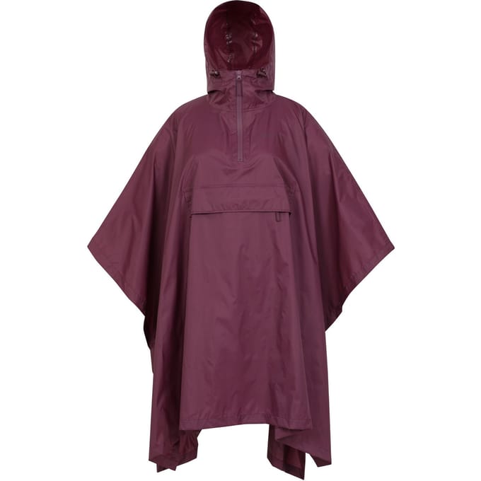 Mountain Warehouse Dames/Dames Pakka Waterdichte Poncho (Donkerpaars)