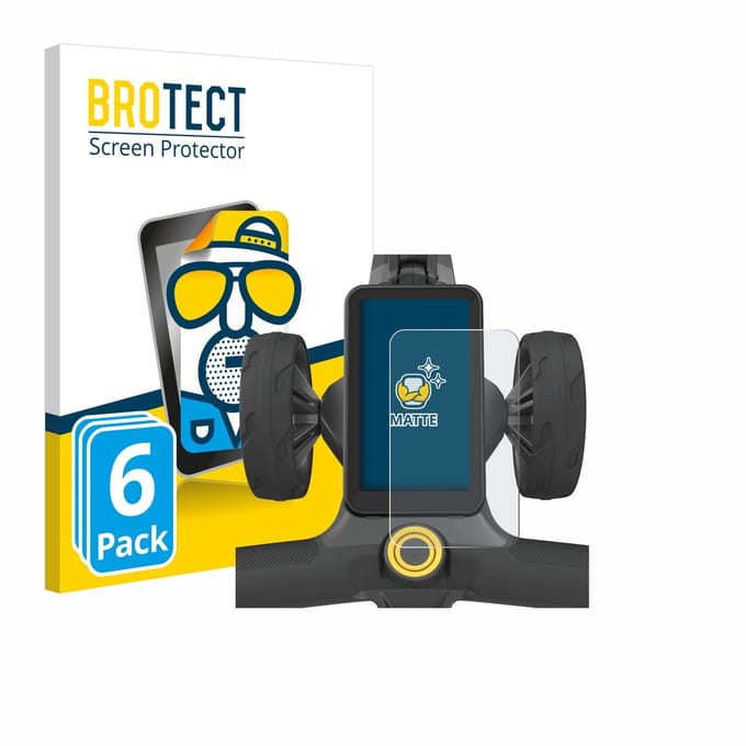 BROTECT - Screenprotector voor PowaKaddy CT12 GPS - Folie Beschermfolie matte 6 Stuks