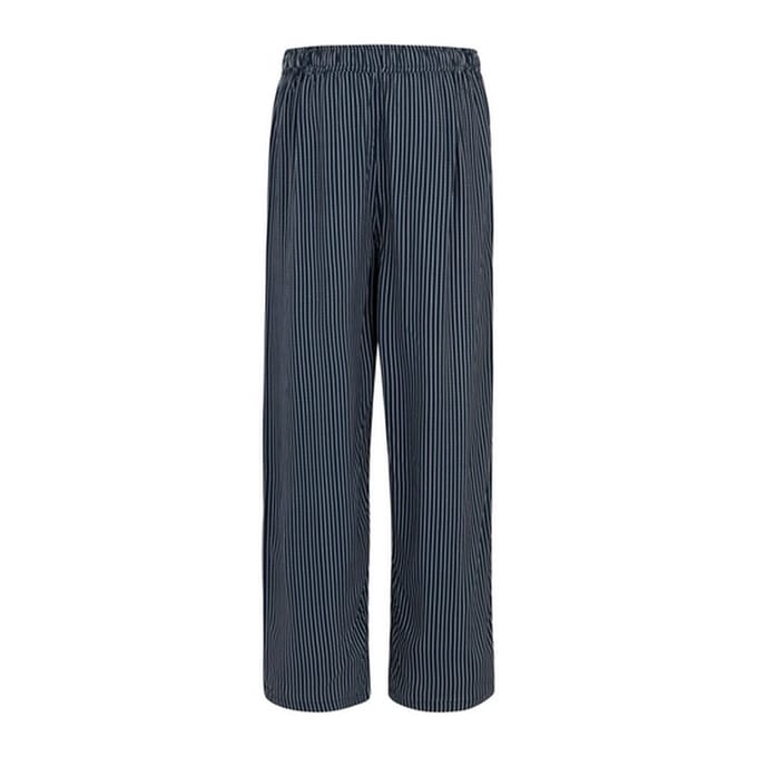 Regatta Dames/Dames Elbrie Vertical Stripe Broek (Marine / Wit)