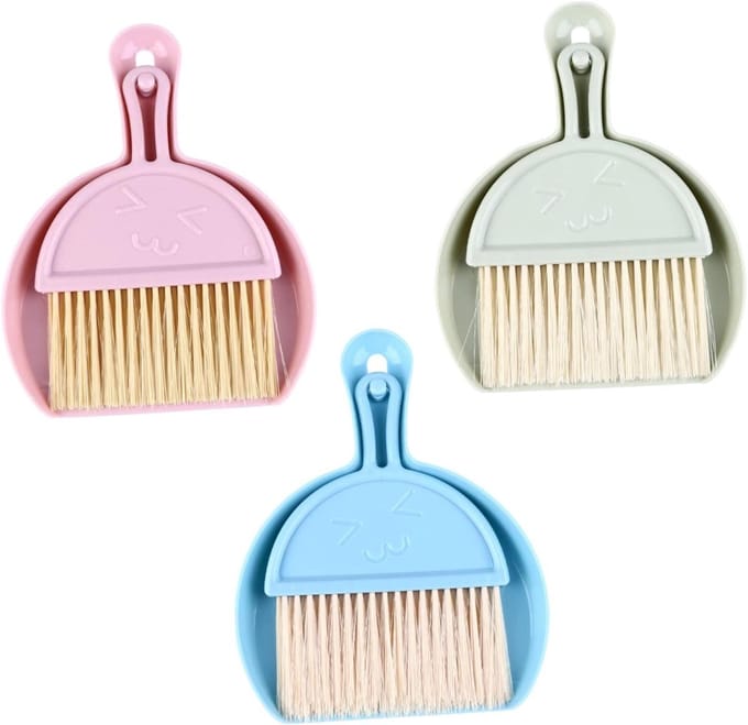 Mini-stofzuiger Stoffer - Bureauveger Set - Bureau Schoonmaken - Compact Ontwerp - 21 x 16 x 2 cm
