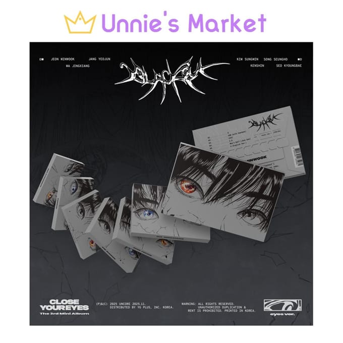 FERMEZ LES YEUX [noir] (yeux ver.) / Le 3ème Mini Album + Cadeau Offert Random ver. 1EA gray