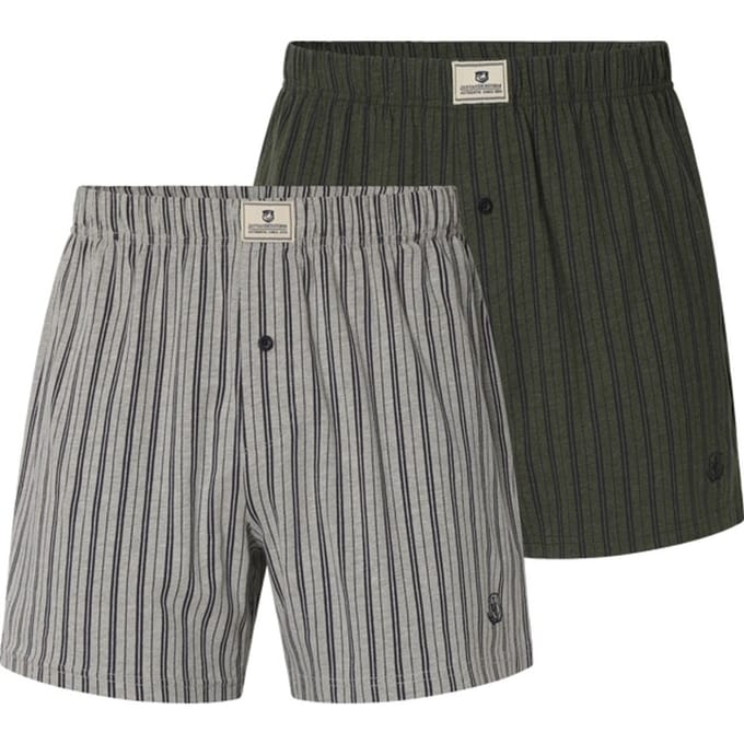 Jan Vanderstorm herren Boxershorts, Set Van 2 - 08 - olijf - Plus Size