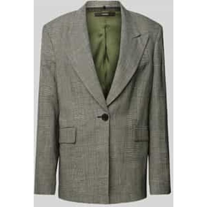 Blazer van een mix van viscose en linnen