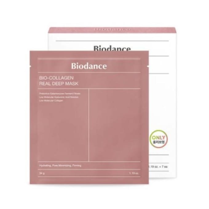 Masque en feuille Bio Collagen Real Deep de BIODANCE 7P gray
