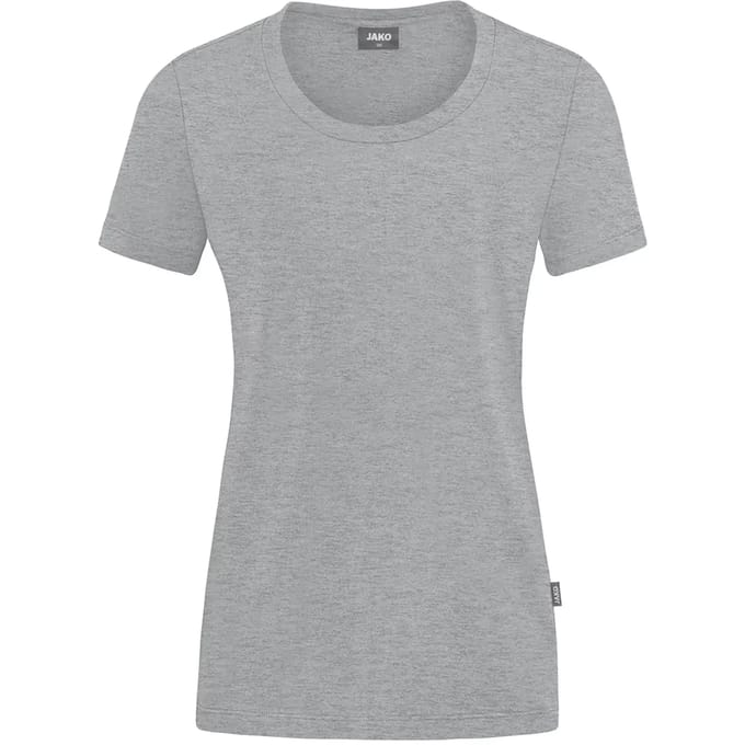 Jako Organic Stretch-T-Shirt Dames - Lichtgrijs Gemeleerd | Maat: 48