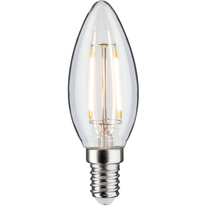 LED kaars Filament E14 DC 24V 160lm 2W 3000K dimbaar Helder
