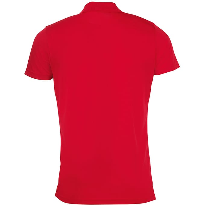 SOLS Heren Performer korte mouw Pique Polo Shirt (Rood)