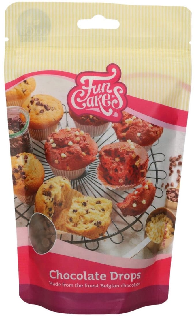 FunCakes Chocolade Drops - Melk - 350g - Bakvaste Chocolade