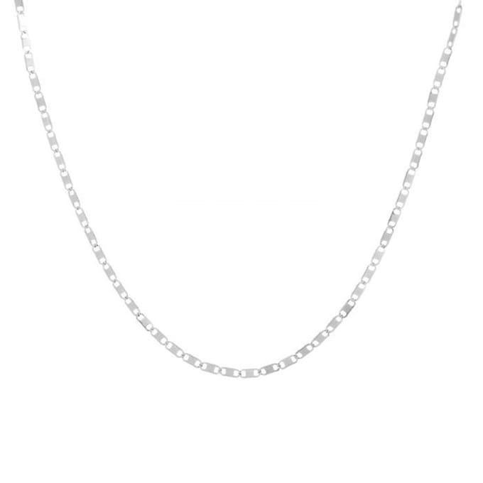 Bijoutheek Collier Schakel Dun Zilver