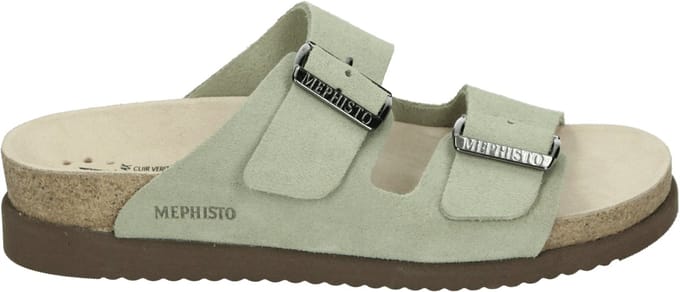 mephisto - HESTER SANDVEL - Dames slippers - Kleur: Groen - Maat: 39