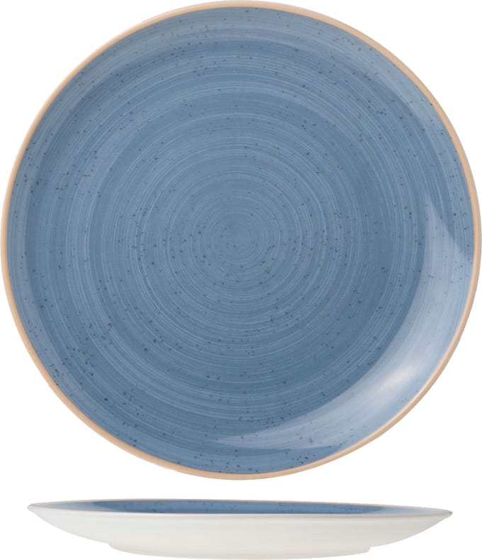 COSY&TRENDY - TERRA BLUE PLAT BORD D27CM - SET VAN 6