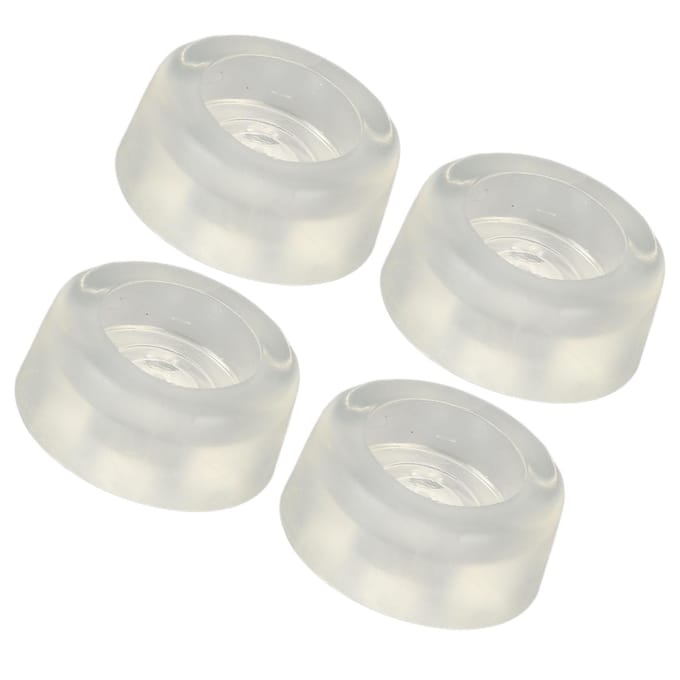 4 Stuks Naaimachine Bedkussen Zacht PVC Plastic Elastisch Helder Vibratiedempend Naaimachine Kussen voor Reparatie Vervanging white