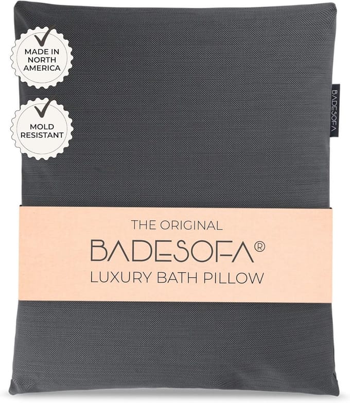 Comfortabel Badkussen - Premium Kwaliteit, Sneldrogend en Wasbaar, Perfect voor Brede Badkuip