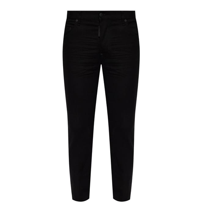 Dsquared2 Black Bull Badge Zwarte Spijkerbroek