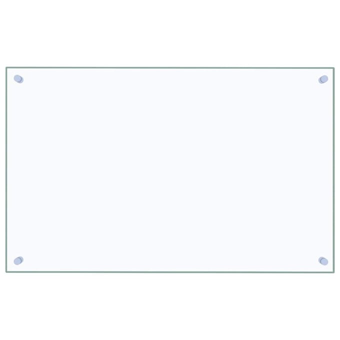 vidaXL - Spatscherm - keuken - 80x50 - cm - gehard - glas - transparant