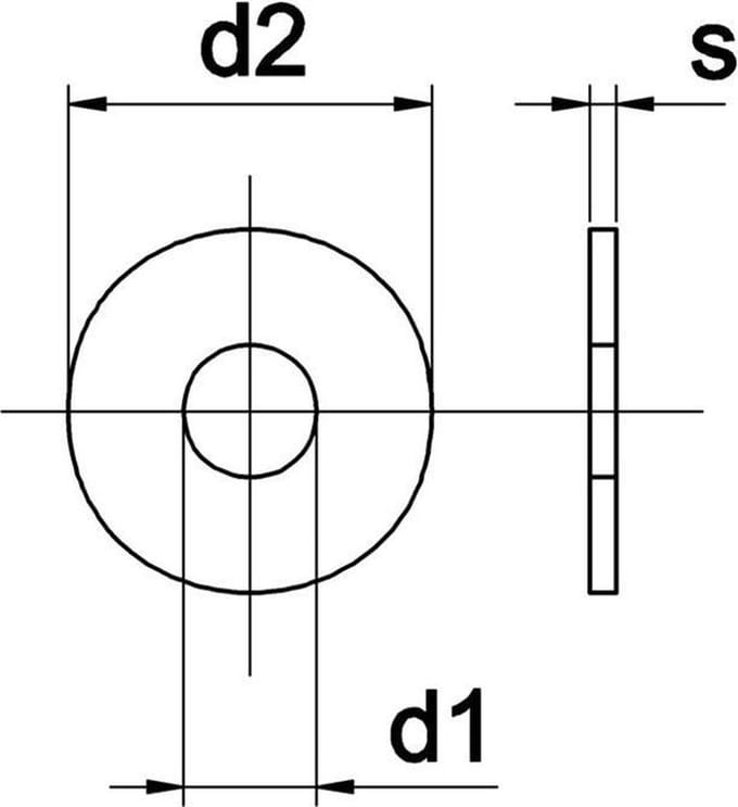 Carrosseriering M4X20X1Mm Rvs A2 - 100 Stuks