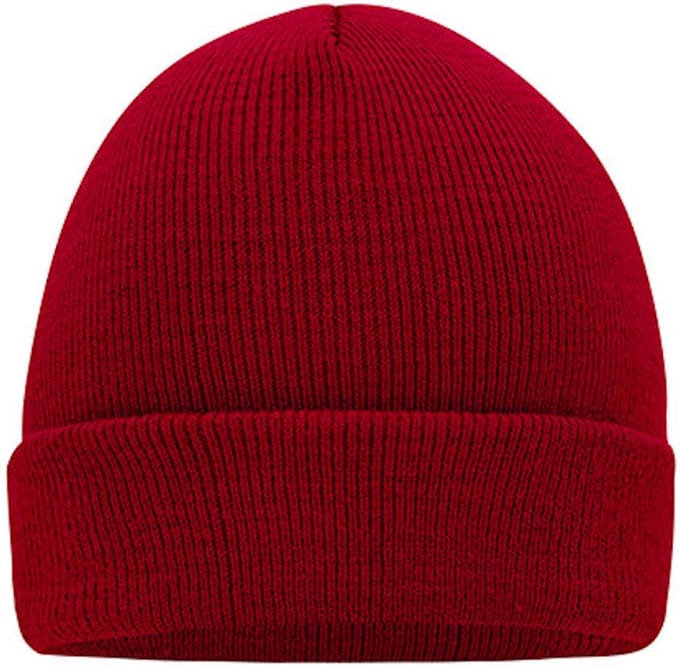 Myrtle Beach 'Knitted Cap' Beanie Burgundy/Rood