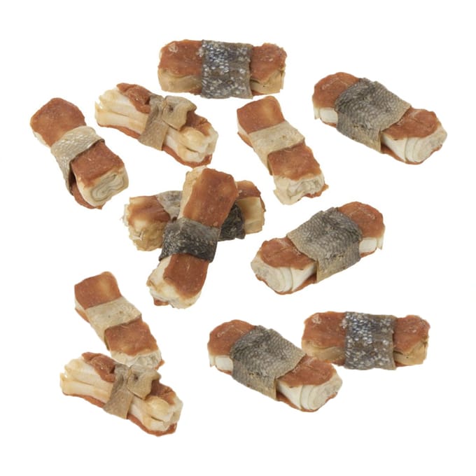 12x5cm Fijne Kauwbotten Zalm Lukullus Hondensnacks