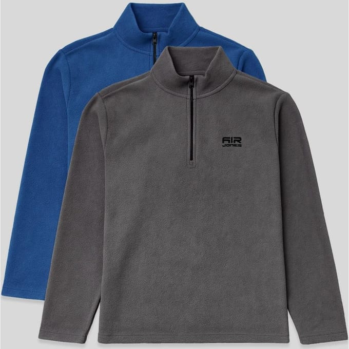 Heren Halflange Rits Pluche Sweatshirt