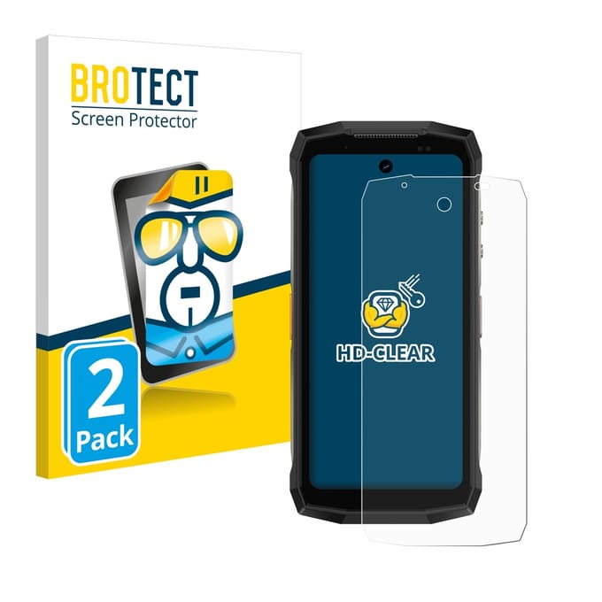 BROTECT - Screenprotector voor Ulefone Armor Mini 20 Pro - Folie Beschermfolie transparant 2 Stuks