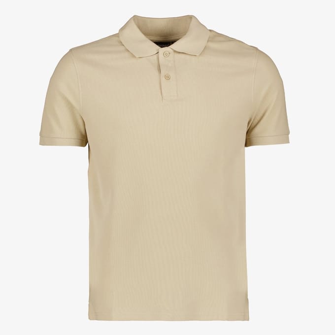 Unsigned heren polo beige - Maat M