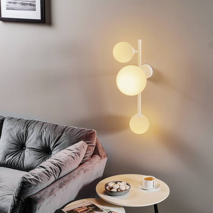ALDEX Wandlamp Dione, 3-lamps, wit