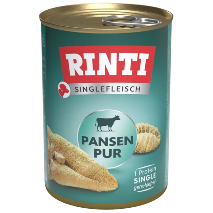 Rinti - Enkelvoudig vlees 12x400g - Puur pens