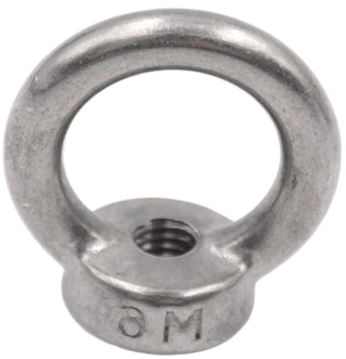 Oogbouten Rvs - Ring Moer - Voorwerpen Ophangen - Sterk Hefvermogen - M6 - Zilver