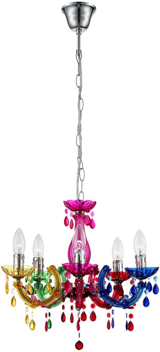 Kroonluchter Globo Cuimbra II - Multicolour - Acryldecoratie kristallen