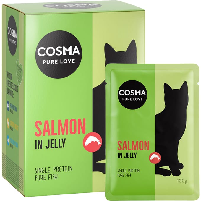 6x100g Original Vershoudzakjes Zalm Cosma Kattenvoer