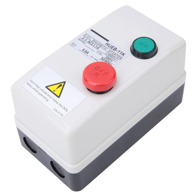Onomkeerbare Handmatige Directe Start Type Besturing Motor Magnetische Starter 380V 50 60Hz(5.5 8.5A)