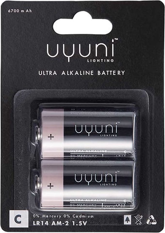 Uyuni C batterijen 1.5V – 2 stuks
