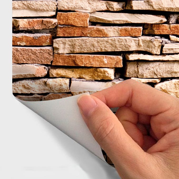 Behangeffect sticker - FIJI STONES - 60x60cm