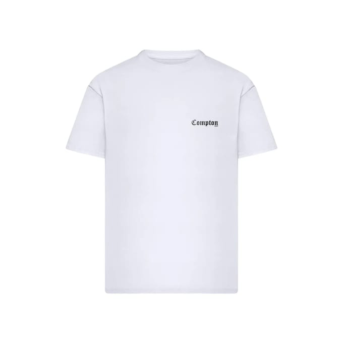 Mister Tee - Compton BLVD Oversize Heren Tshirt - M - Wit