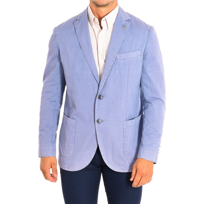 Herenblazer in reguliere pasvorm met lange mouwen HMJA07-TW133