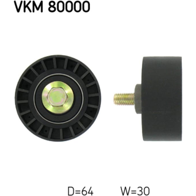 Geleiderol, distributieriem SKF VKM 80000